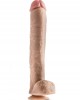DR. SKIN DR. MICHAEL 14 INCH DILDO WITH BALLS BEIGE