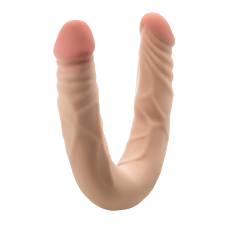 DR. SKIN PLUS 14 POSABLE DOUBLE DONG BEIGE