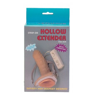 Strap-On Oco Hollow Extender com Vib. 