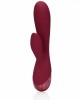  Smooth Silicone Rabbit Vibrator - Dark Cherry
