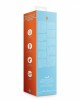  Ribbed Ultra Soft Silicone Rabbit Vibrator - Glacial Blue

