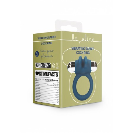  Vibrating Rabbit Cock Ring - Baltic Blue

