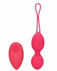  Vibrating Egg with Remote  Control - Strawberry Red
