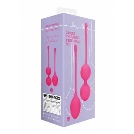  2 Piece Thumping Kegel Ball Set - Wild Strawberry
