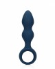  Teardrop Shaped Anal Plug - Large - Baltic Blue