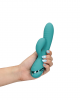 Inflatable Rabbit Vibrator - Peacock Blue