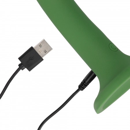 Non-Phallic Dildo com Vibração - Small - Forest Green