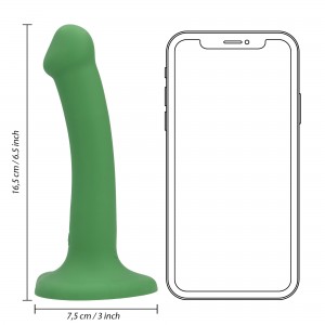 Non-Phallic Dildo com Vibração - Small - Forest Green