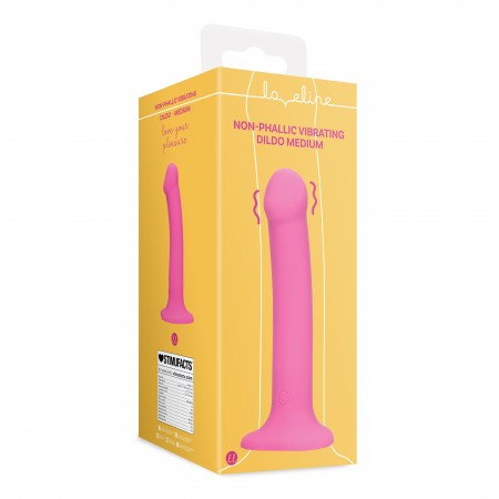 Non-Phallic Dildo Vib. - Medium - Powerful Pink