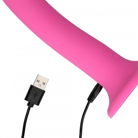 Non-Phallic Dildo Vib. - Medium - Powerful Pink