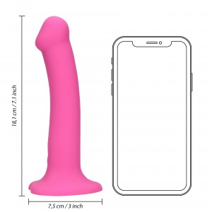 Non-Phallic Dildo Vib. - Medium - Powerful Pink Non-Phallic Dildo Vib. - Medium - Powerful Pink