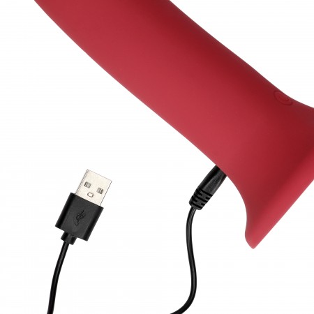 Non-Phallic Dildo Vibração - Large - Vermelho