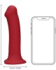 Non-Phallic Dildo Vibração - Large - Vermelho