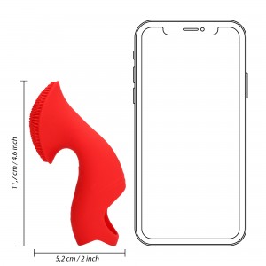 Textured Finger Vib - Sunrise Red Textured Finger Vib - Sunrise Red