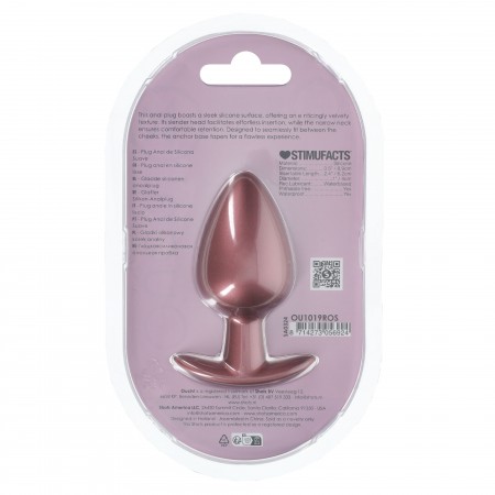 Anal Plug Suave Silicone   - L - Rose Gold