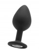 Plug Anal Grande Diamond Preto