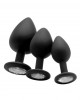 Plug Anal Grande Diamond Preto