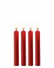 Teasing Wax Candles - Parafin - 4-pack - Red