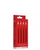 Teasing Wax Candles - Parafin - 4-pack - Red