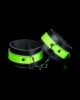 Ankle cuffs - Glow in the Dark - Neon Green/Black