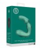 Estimulador de próstata vibratório curvado com controle remoto Verde