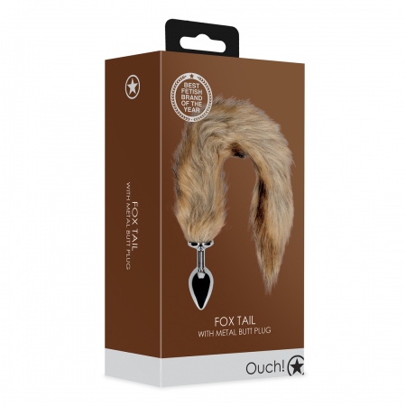 Fox Tail with Metal Butt Plug
