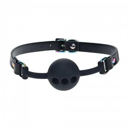 Venice Collection - Silicone Bola Gag - Preto Venice Collection - Silicone Bola Gag - Preto