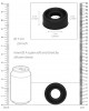 Silicone Pump Sleeve Large - Black