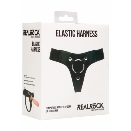 Arnês em Pele Strap-On Elástico RealRock Arnês em Pele Strap-On Elástico RealRock