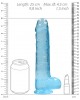 DILDO REALISTA AZUL 22CM COM BOLAS