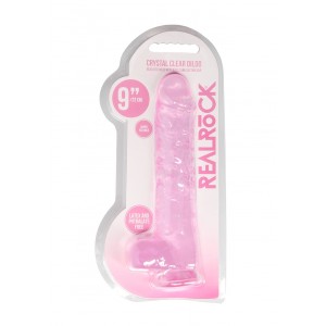 9 / 23 cm Realistic Dildo With Balls - Pink