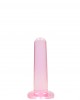 Não Realistico Dildo com ventosa - 13,5 cm - Rosa