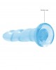 Não Realistico Dildo com ventosa - 17 cm - Azul