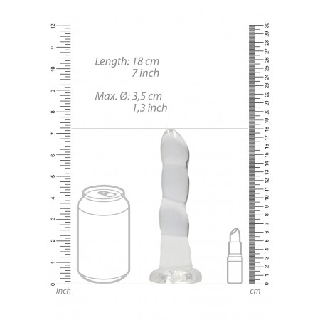 Non Realistic Dildo with Suction Cup - 7/ 17 cm