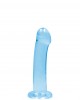  Dildo Não Realistico com ventosa - 17 cm - Azul