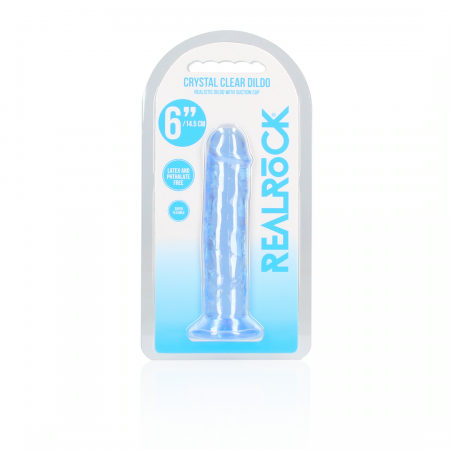 Dildo realista reto com ventosa - 6`` / 14,5