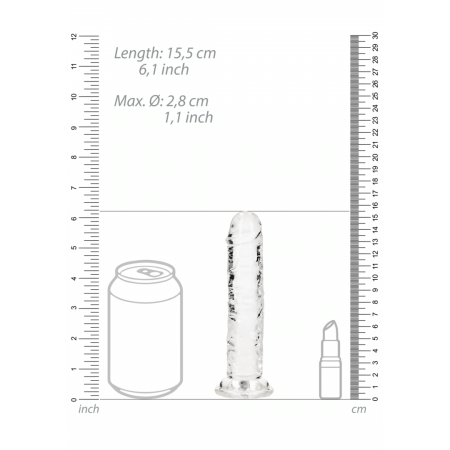 Dildo Realistico com ventosa - 6" 