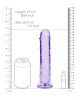 Dildo realista reto com ventosa - 8`` / 20 - Roxo