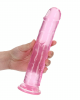 Dildo realista reto com ventosa - 9`` / 23 - Rosa
