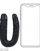 Dildo Realistico Duplo Curvo 5`` (13 cm) - Preto
