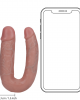 Dildo Realistico Duplo Curvo 5`` (13 cm) - Pele