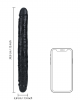 Dildo Realistico Duplo 12`` (30 cm) - Preto