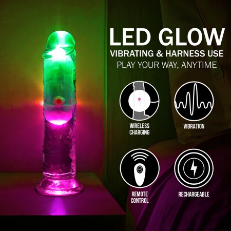 LED Vib Straight Cock - 6 / 15 cm 