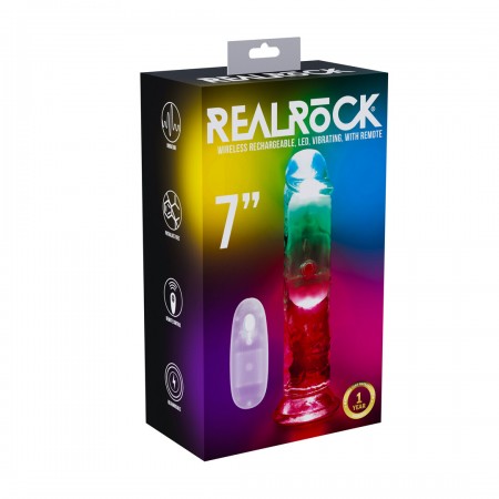 LED Vib Straight Cock - 7 / 18 cm 