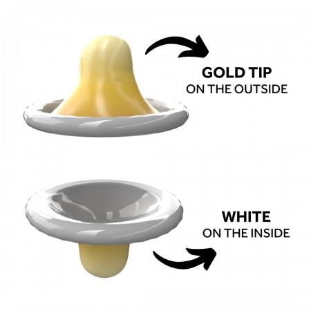 EXS Rightway Gold - Dourado - 12 Preservativos