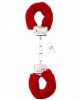 Algemas com Pelo - Vermelho
