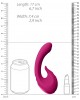 Vibrador com estimulador Miki - Rosa