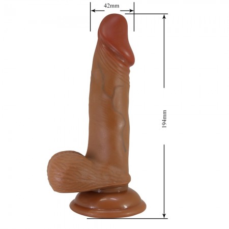 Beautiful Zebulon 7,6  Dildo Brown