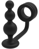 RAMROD COCKRING WITH BEADED ANAL PLUG