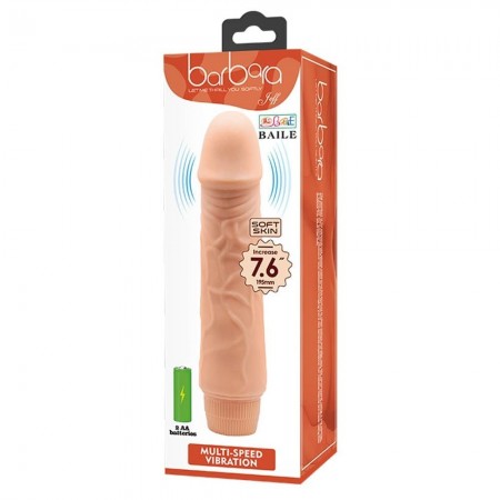 Barbara Jeff Realistic Multi-Speed Vibrator 7,6